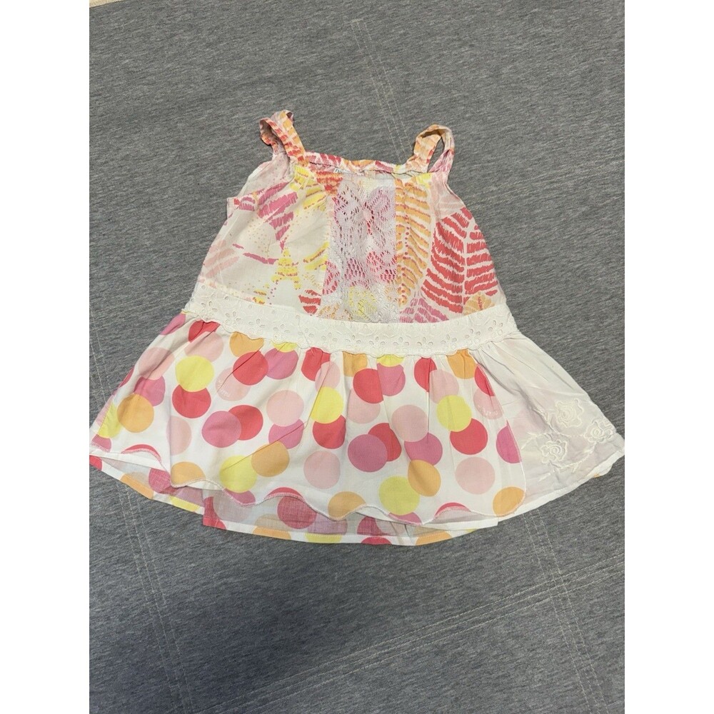 Naartjie Tropical Beach‎ sundress 12-18 Months Toddler Multicolor Straps Flare